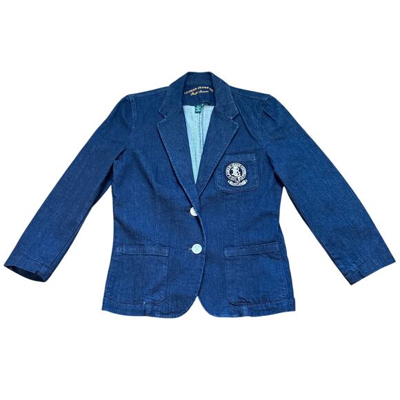 Ralph Lauren, Blue Jeans Jacket, Size M - Picture 3 of 5